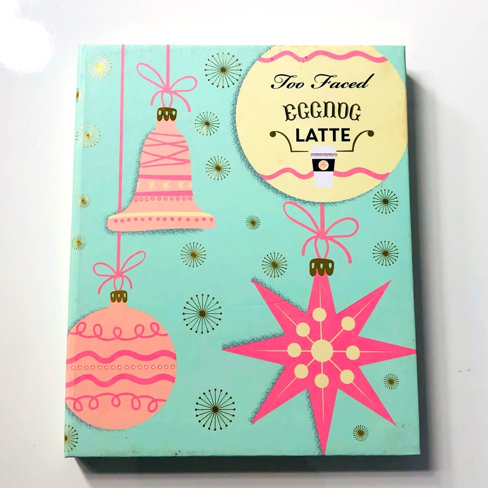 Too Faced Egg Nog Latte holiday eyeshadow palette